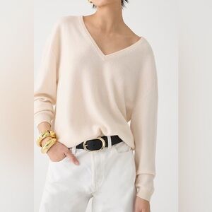 JCREW- Cashmere relaxed V-neck sweater. Never worn.